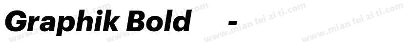 Graphik Bold 粗体字体转换